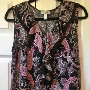 Dress Barn sleeveless blouse size XL.